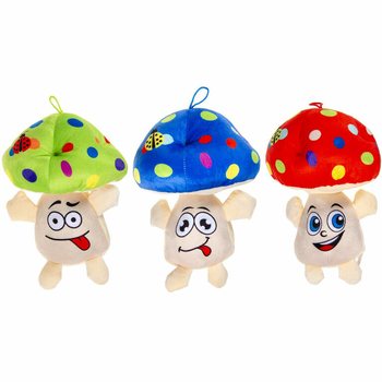 GẤU B&Ocirc;NG H&Igrave;NH NẤM LỚN C&Oacute; MẶT CƯỜI - 25 CM - NHIỀU M&Agrave;U TRỘN (6 c&aacute;i)