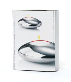 NUANCE - Bộ 2 Ch&acirc;n Nến H&igrave;nh Vi&ecirc;n Đ&aacute; (1 bộ)