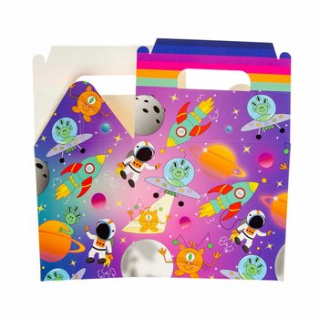 Hộp Đựng Đồ Ăn / Hộp Qu&agrave; Tặng Chủ Đề Kh&ocirc;ng Gian 14x10x17 cm (12 hộp)