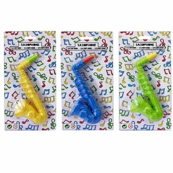 K&egrave;n Saxophone Đồ Chơi - 16 cm - Nhiều M&agrave;u - Bộ 12 C&aacute;i Tr&ecirc;n Vỉ
