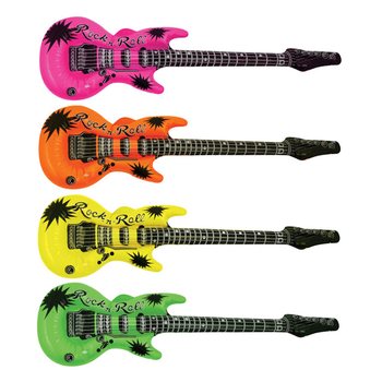 Đ&agrave;n Guitar Bơm Hơi Neon Mix - 95cm (12 chiếc)