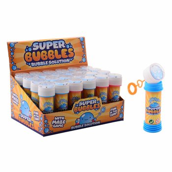 AQUA FUN - Bong B&oacute;ng X&agrave; Ph&ograve;ng 60ML K&egrave;m Tr&ograve; Chơi Tr&iacute; Tuệ (24 chiếc)