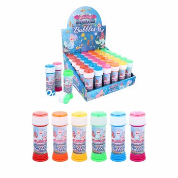 Xà Phòng Thổi Bong Bóng Mỹ Nhân Ngư 50ml kèm Trò Chơi (Hộp 36 chai)