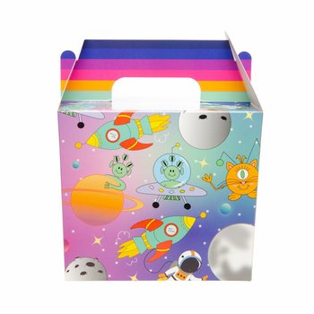 Hộp Đựng Đồ Ăn / Hộp Qu&agrave; Tặng Chủ Đề Kh&ocirc;ng Gian 14x10x17 cm (12 hộp)