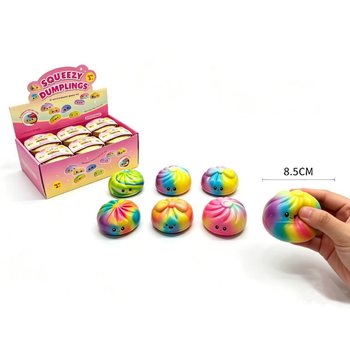 Đồ Chơi Squishy B&aacute;nh Bao Cầu Vồng RAGE LỚN - Phi&ecirc;n Bản Bọt PU 8.5cm (12 C&aacute;i)