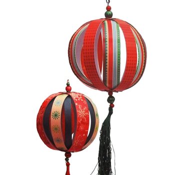 Bộ Đồ Chơi Thủ C&ocirc;ng Quả Cầu Gi&aacute;ng Sinh Cỡ Lớn (12 bộ)