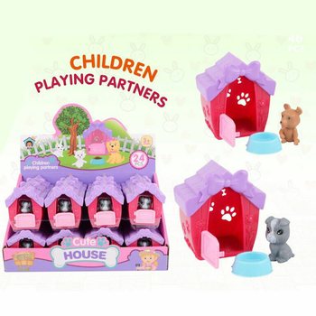 Nhà Thú Cưng Mini Kèm Thú Cưng Hộp Trưng Bày (24 chiếc)