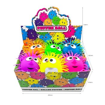 B&Oacute;NG PUFFER C&Oacute; MẮT - 13CM - TRONG HỘP TRƯNG B&Agrave;Y (12 c&aacute;i)
