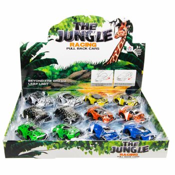 XE ĐỒ CHƠI JUNGLE PULL BACK TRONG HỘP TRƯNG BÀY (12 chiếc)