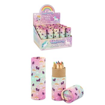 12 B&uacute;t Ch&igrave; M&agrave;u Trong Ống: Mẫu Kỳ L&acirc;n (Unicorn) - Trong Hộp Trưng B&agrave;y (20 chiếc)