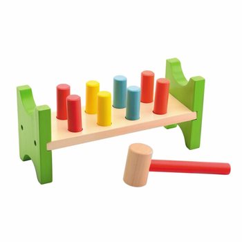 JOUECO - Đồ Chơi G&otilde; B&uacute;a Bằng Gỗ - Ph&ugrave; hợp cho trẻ từ: 12 Th&aacute;ng (1 c&aacute;i)