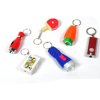 Móc khóa phát sáng nhiều hình dáng (48 cái)