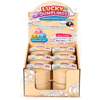 RAGE - LUCKY DUMPLINGS - Đồ Chơi Squishy B&aacute;nh Bao LỚN K&iacute;ch Thước 8.5 x 8.5 x 4.8 Cm - Hộp Trưng B&agrave;y (12 C&aacute;i)