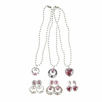 Bộ v&ograve;ng cổ v&agrave; hoa tai c&ocirc;ng ch&uacute;a (36 m&oacute;n)