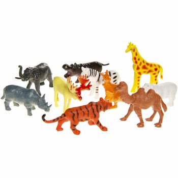 Bộ 12 M&ocirc; H&igrave;nh Đồ Chơi Động Vật Hoang D&atilde; (12 Chi Tiết)