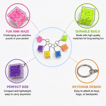 M&oacute;c Kh&oacute;a Tr&ograve; Chơi M&ecirc; Cung Lập Phương (48 c&aacute;i)