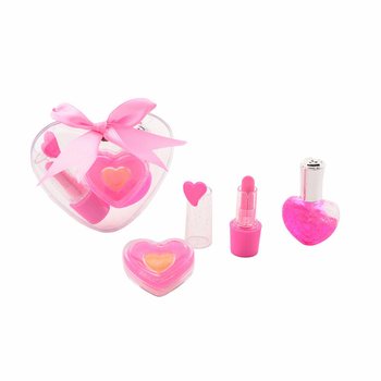 Bộ trang điểm trẻ em Bella h&igrave;nh tr&aacute;i tim 3 m&oacute;n k&egrave;m khay trưng b&agrave;y (18 bộ)