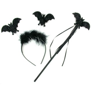 BỜM TÓC HALLOWEEN KÈM GẬY (12 cái)