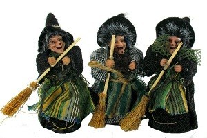 PHÙ THỦY TRANG TRÍ 12 CM (Sét 6 cái)