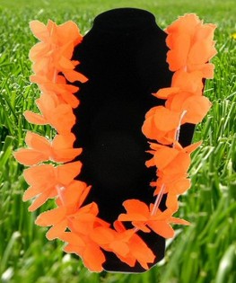 V&ograve;ng Hoa Hawaii M&agrave;u Cam Cổ Vũ B&oacute;ng Đ&aacute; World Cup (12 C&aacute;i)