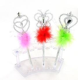Bút hình vương trượng thần kỳ đính bông (12 chiếc)