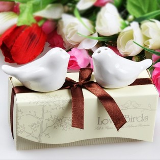 Bộ Lọ Tiêu Muối "LOVE BIRDS" Quà Tặng Đám Cưới (5 bộ)