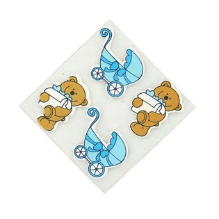 Nh&atilde;n D&aacute;n Trang Tr&iacute; - M&agrave;u Xanh Dương B&eacute; Trai (Bộ 20 c&aacute;i)