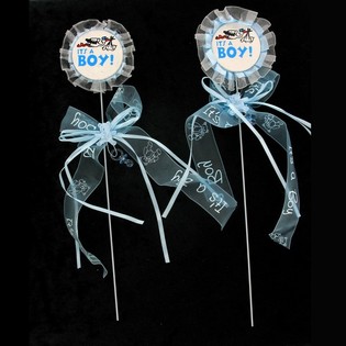 Que cắm b&aacute;nh sinh nhật b&eacute; trai - It's a Boy (12 c&aacute;i)