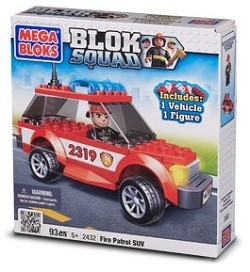 ĐỒ CHƠI LẮP RÁP MEGABLOKS BLOK SQUAD XE SUV CỨU HỎA - 2432 (2 chiếc)