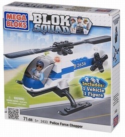 MÔ HÌNH TRỰC THĂNG CẢNH SÁT MEGABLOKS BLOK SQUAD - 2433 (1 chiếc)