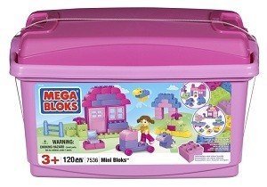 ĐỒ CHƠI LẮP RÁP MEGABLOKS MINI BLOKS TUB PINK - 7536