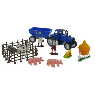 Bộ Đồ Chơi Trang Trại & Trang Trí Bánh Kem Trọn Bộ (12 Bộ)