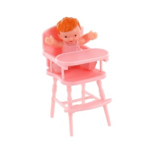 B&uacute;p B&ecirc; Em B&eacute; Tr&ecirc;n Ghế Hồng Trang Tr&iacute; B&aacute;nh Kem (10 c&aacute;i)