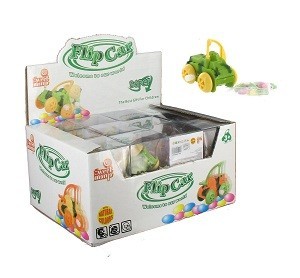 Xe Đồ Chơi L&ecirc;n D&acirc;y C&oacute;t K&egrave;m Kẹo (24 chiếc)