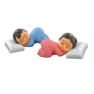 Topper Bánh Kem - Em Bé Ngủ Trên Gối (56 cái)