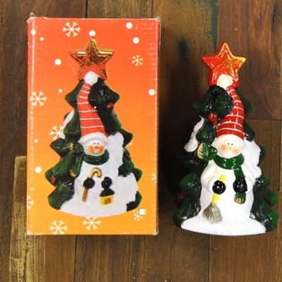 Ch&acirc;n Nến Tealight M&ocirc; H&igrave;nh C&acirc;y Th&ocirc;ng Noel K&egrave;m H&igrave;nh Nh&acirc;n (4 chiếc)