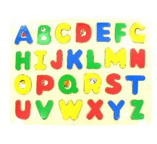 Đồ Chơi Ghép Hình Chữ Cái ABCD Bằng Gỗ (6 cái)