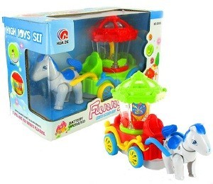 Đồ Chơi Xe Ngựa Bump & Go Magic Wagon Có Đèn & Nhạc