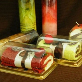 Khăn Tắm H&igrave;nh B&aacute;nh Ngọt (Bộ 2 c&aacute;i)