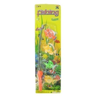 Đồ Chơi Câu Cá Nam Châm: Cần Câu + 4 Con Cá (Hộp 12 bộ)