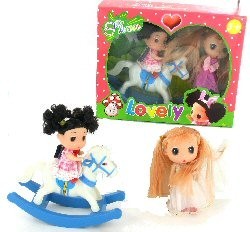 Bộ Đồ Chơi 2 B&uacute;p B&ecirc; K&egrave;m Ngựa Bập B&ecirc;nh