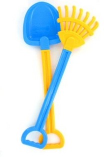 Bộ Xẻng và Cào Cát Đi Biển Lớn (2 món)