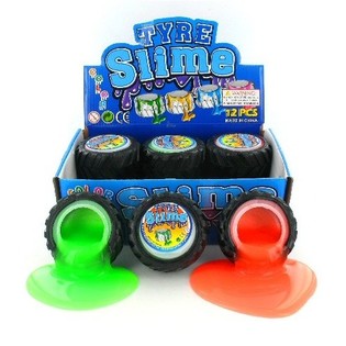 Đồ Chơi Chất Nhờn Ma Quái Slime Trong Lốp Xe (12 chiếc)