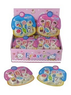 Gôm Tẩy Hình Đồ Ăn Nhanh Trong Hộp Trưng Bày (24 chiếc)
