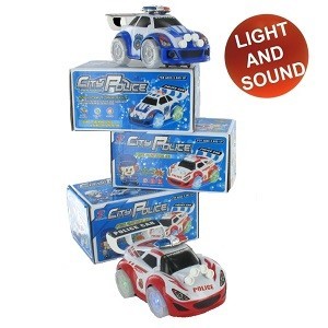 Xe Đua Cảnh Sát Chạy Pin Bump & Go (Bộ 2 Chiếc)