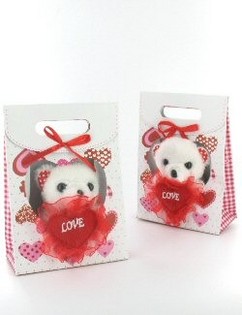 Gấu bông "I LOVE YOU" trong túi quà (6 chiếc)