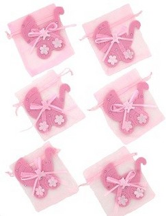 Túi Đựng Quà Sơ Sinh - Hồng Baby (12 cái)
