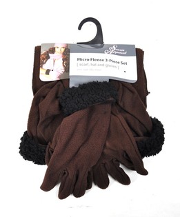BỘ NỈ MỊN MICRO FLEECE 3 MÓN MÀU NÂU