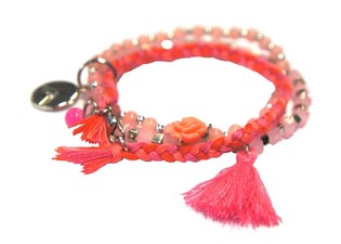 V&ograve;ng tay 3 lớp M&agrave;u hồng (1 chiếc)