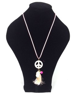 V&ograve;ng Cổ Phong C&aacute;ch Ibiza M&agrave;u C&aacute; Hồi Peace Buddha (1 chiếc)
